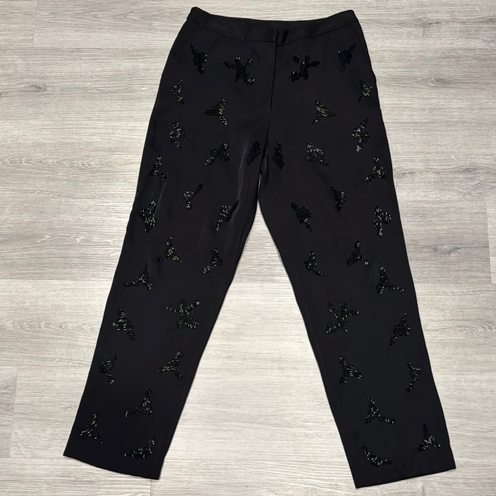 H&M Black Embellished Women's Pants